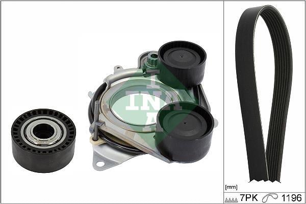 Kit de courroie d'accessoire (Courroie d’alternateur) Schaeffler INA ref. 529 0542 10