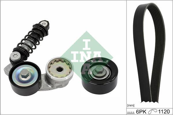 Kit de courroie d'accessoire (Courroie d’alternateur) Schaeffler INA ref. 529 0546 10