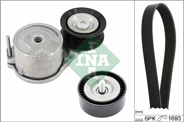 Kit de courroie d'accessoire (Courroie d’alternateur) Schaeffler INA ref. 529 0562 10