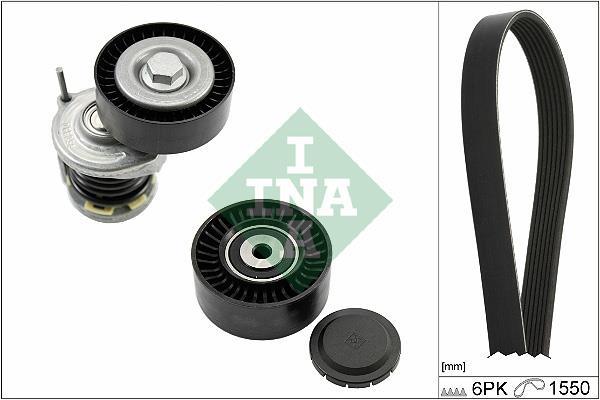 Kit de courroie d'accessoire (Courroie d’alternateur) Schaeffler INA ref. 529 0586 10