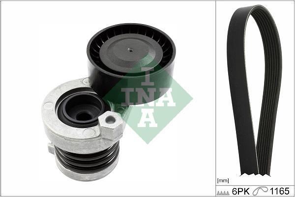 Kit de courroie d'accessoire (Courroie d’alternateur) Schaeffler INA ref. 529 0590 10