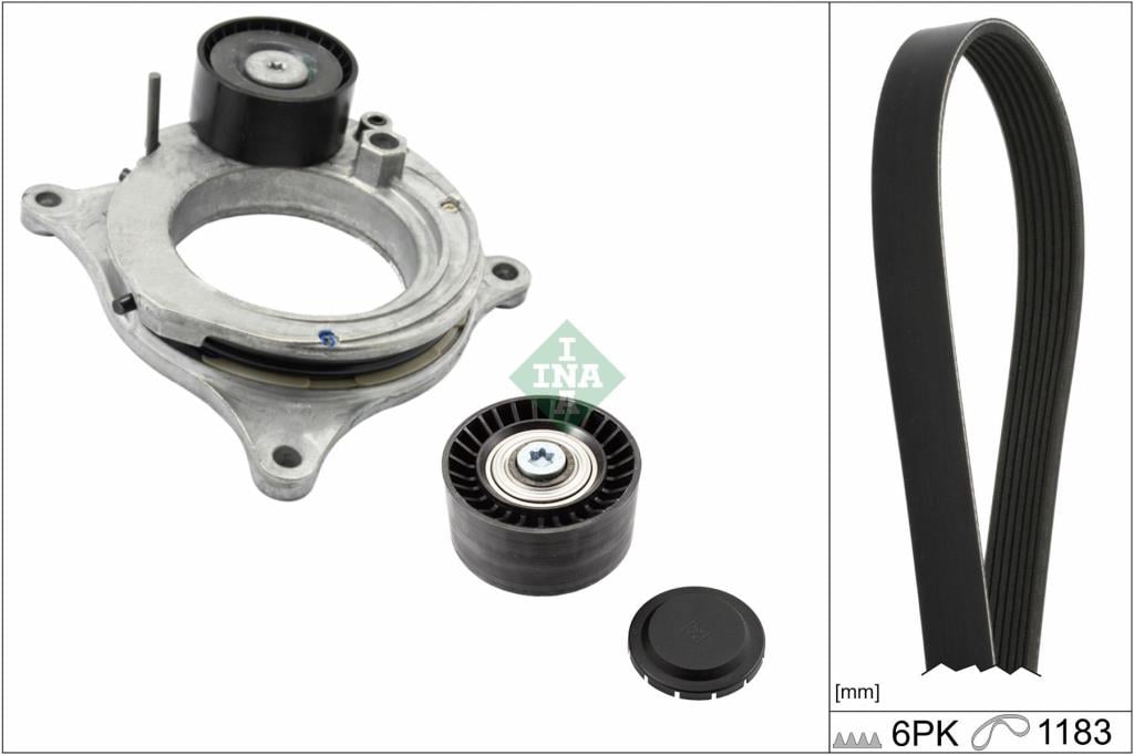 Kit de courroie d'accessoire (Courroie d’alternateur) Schaeffler INA ref. 529 0595 10