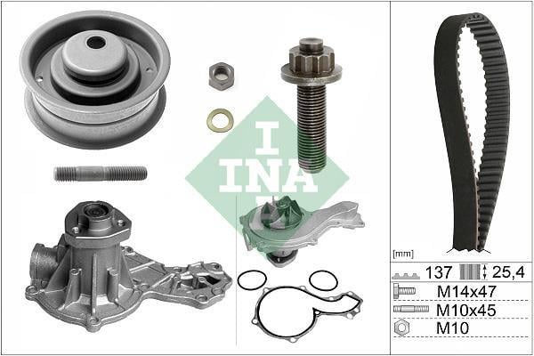 Pompe à eau + kit de courroie de distribution (Kit courroie de distribution) Schaeffler INA ref. 530 0003 30