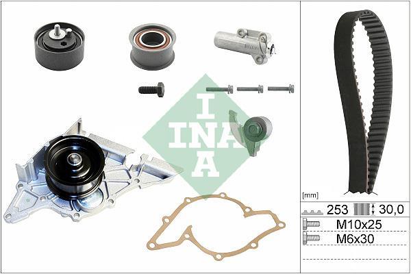 Pompe à eau + kit de courroie de distribution (Kit courroie de distribution) Schaeffler INA ref. 530 0179 33