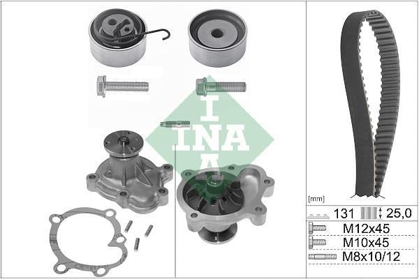 Pompe à eau + kit de courroie de distribution (Kit courroie de distribution) Schaeffler INA ref. 530 0338 30