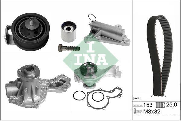 Pompe à eau + kit de courroie de distribution (Kit courroie de distribution) Schaeffler INA ref. 530 0359 30