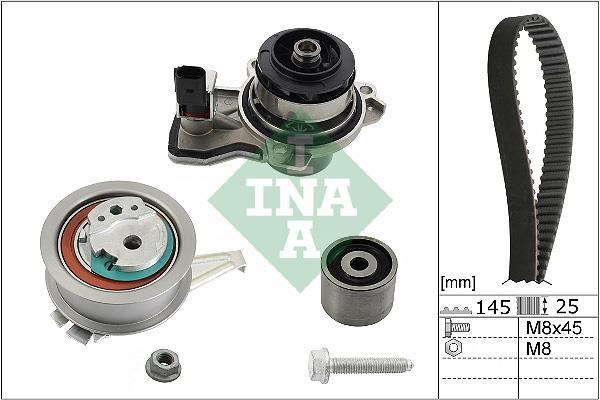 Pompe à eau + kit de courroie de distribution (Kit courroie de distribution) Schaeffler INA ref. 530 0665 30
