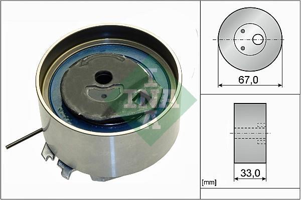Galet tendeur de courroie de distribution (Galet tendeur de courroie crantée) Schaeffler INA 531 0869 10