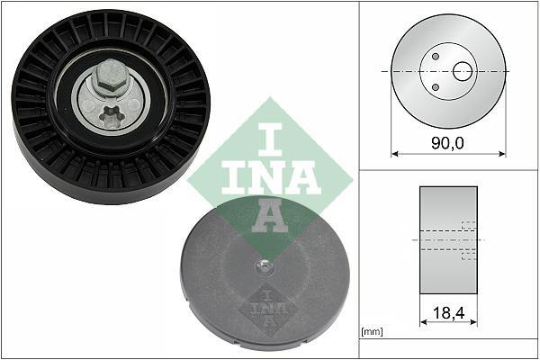 Rolo tensor da correia trapezoidal estriada Schaeffler INA ref. 531 0880 10