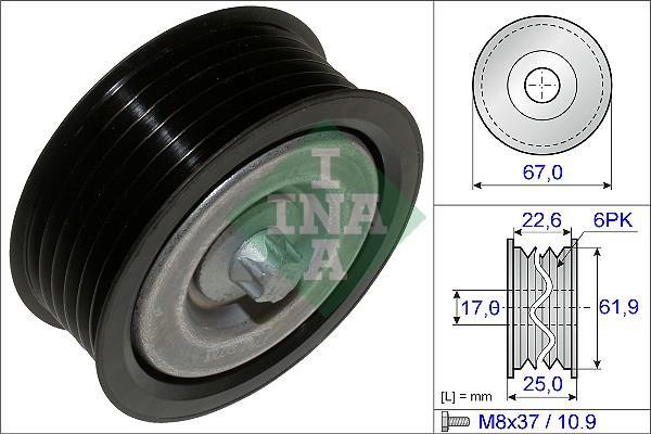 Polea inversión/guía, correa auxiliar servicios Schaeffler INA ref. 532 0526 10
