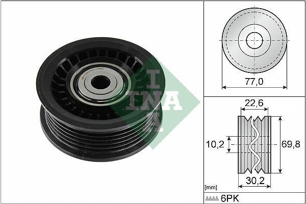 Galet enrouleur de courroie d'accessoire Schaeffler INA 532 1075 10