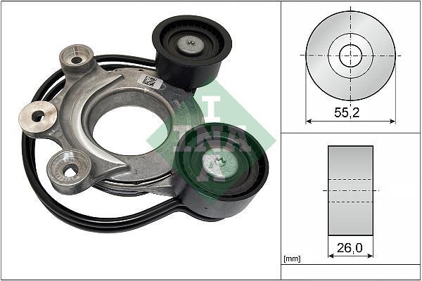 Tensor de correia trapezoidal estriada Schaeffler INA ref. 534 0827 10