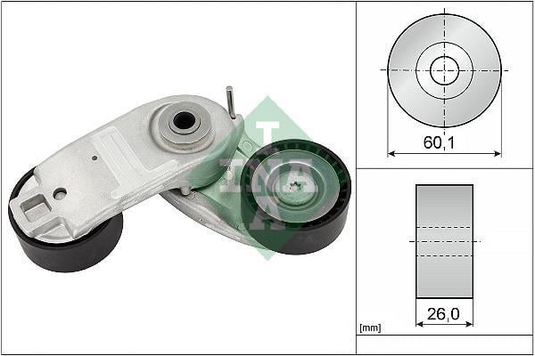 Tensor de correa, correa poli V Schaeffler INA ref. 534 0937 10