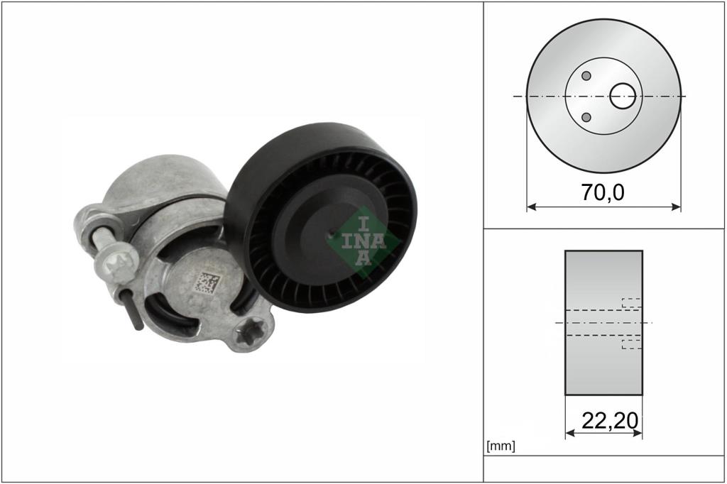 Tensor de correia trapezoidal estriada Schaeffler INA ref. 534 1006 10