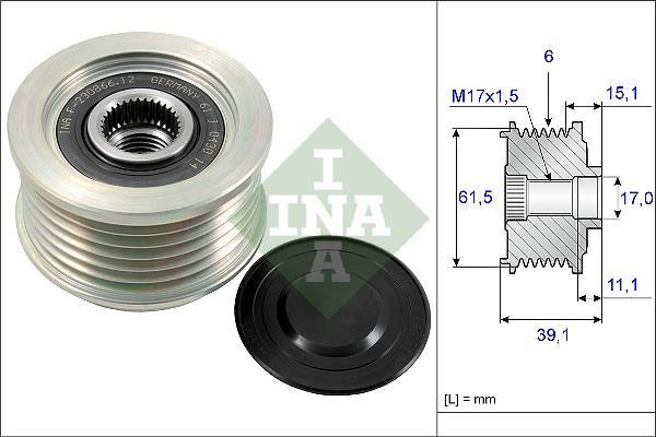 Rueda libre alternador Schaeffler INA ref. 535 0144 10