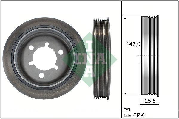 Polea, cigüeñal Schaeffler INA ref. 544 0041 10