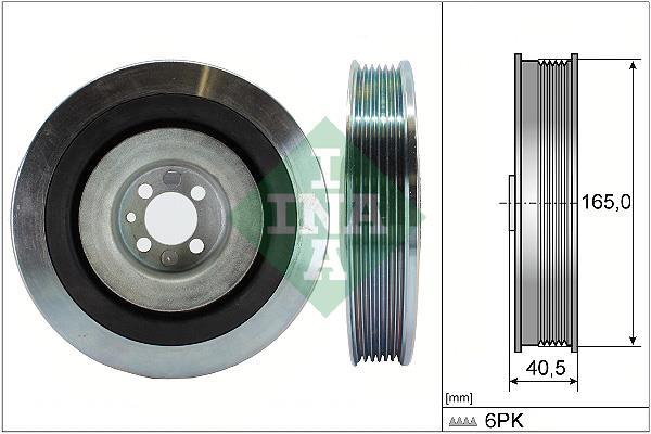 Poulie damper (Poulie de vilebrequin) Schaeffler INA ref. 544 0080 10