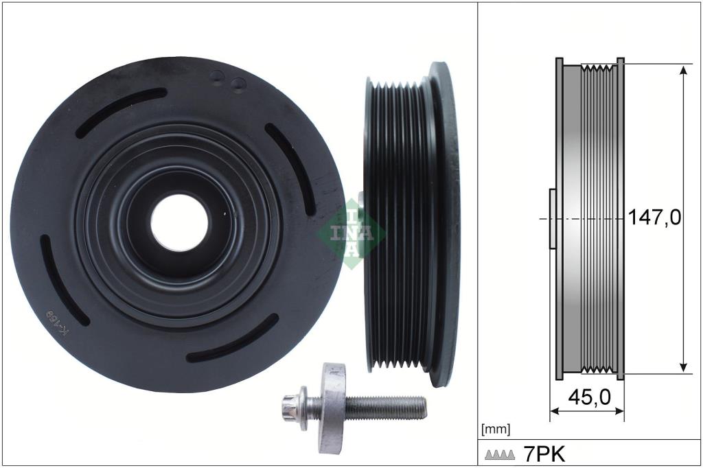 Kit poleas, cigüeñal (Rueda libre, cigüeñal) Schaeffler INA ref. 544 0098 20