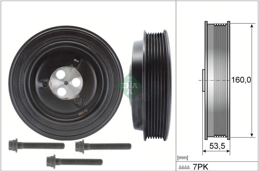 Kit poleas, cigüeñal (Rueda libre, cigüeñal) Schaeffler INA ref. 544 0132 20