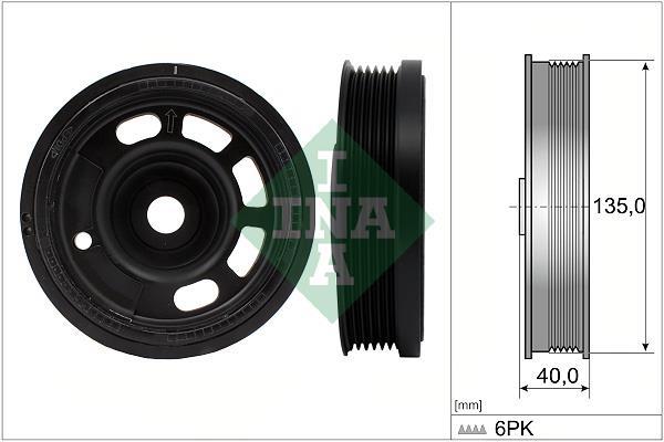 Poulie damper (Poulie de vilebrequin) Schaeffler INA 544 0172 10