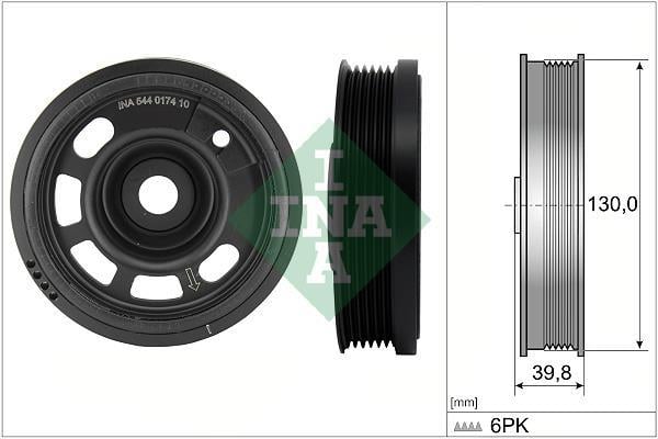 Polia do amortecedor Schaeffler INA ref. 544 0174 10