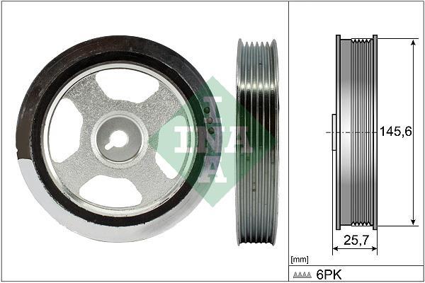 Polea, cigüeñal Schaeffler INA ref. 544 0176 10