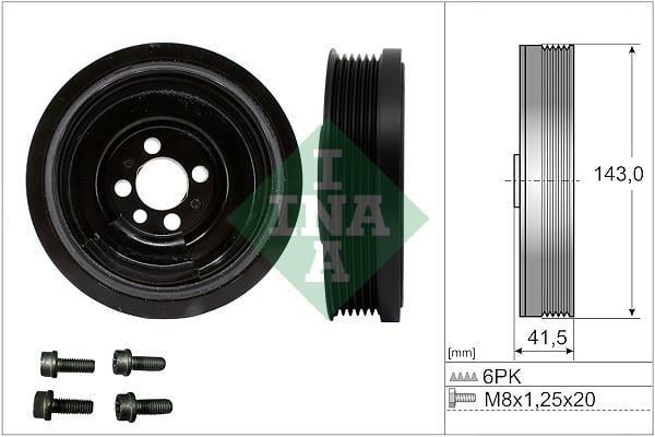 Kit poleas, cigüeñal (Rueda libre, cigüeñal) Schaeffler INA ref. 544 0182 20