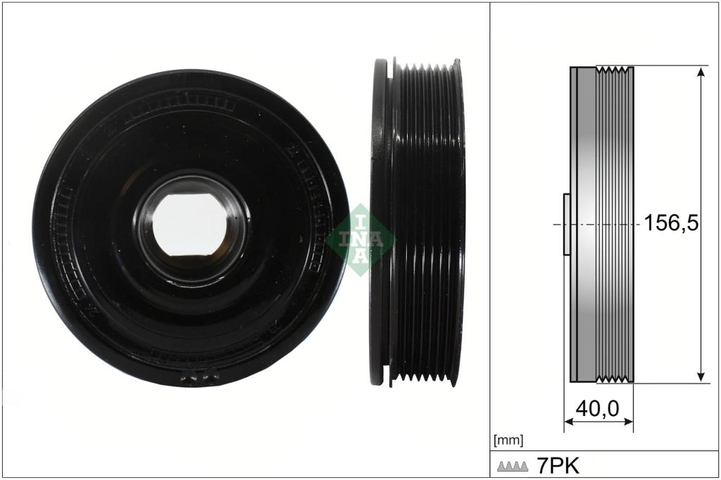 Polia do amortecedor Schaeffler INA ref. 544 0187 10