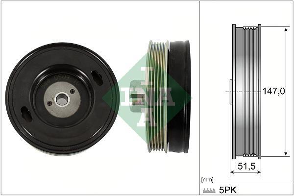Polea, cigüeñal Schaeffler INA ref. 544 0509 10