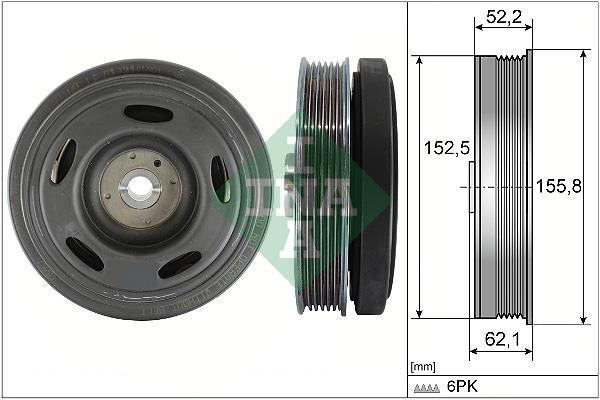 Polea, cigüeñal Schaeffler INA ref. 544 0516 10