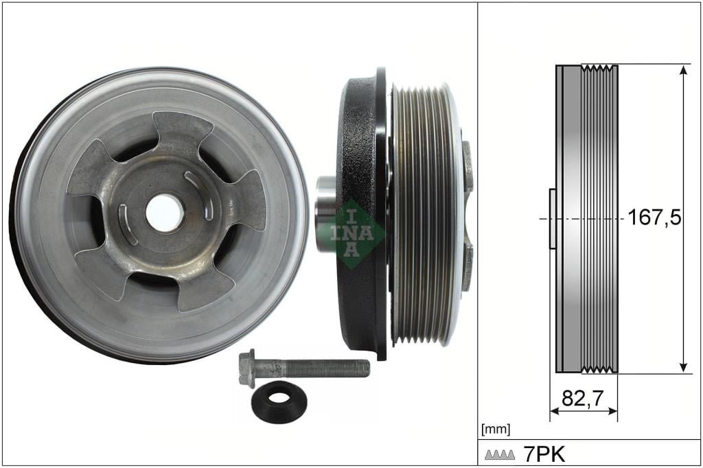 Kit poleas, cigüeñal (Rueda libre, cigüeñal) Schaeffler INA ref. 544 0601 20