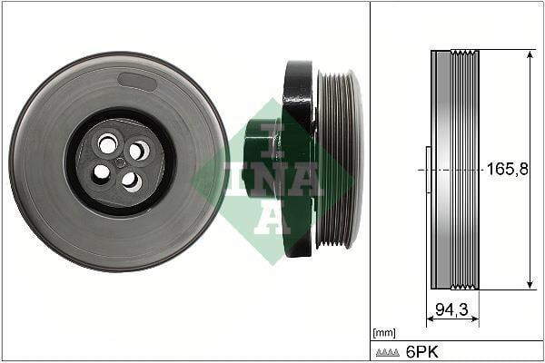 Polea, cigüeñal Schaeffler INA ref. 544 0602 10