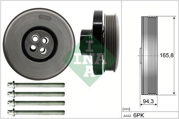 Kit poleas, cigüeñal (Rueda libre, cigüeñal) Schaeffler INA ref. 544 0602 20