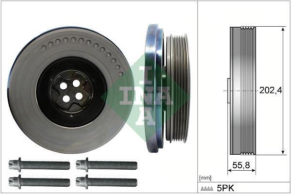 Kit poleas, cigüeñal (Rueda libre, cigüeñal) Schaeffler INA ref. 544 0603 20