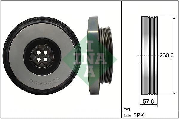 Polea, cigüeñal Schaeffler INA ref. 544 0605 10