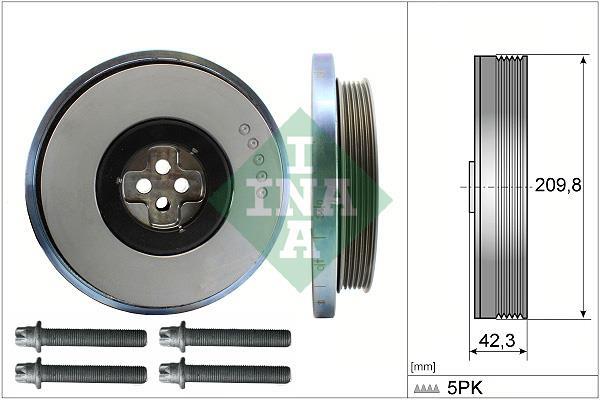 Kit poleas, cigüeñal (Rueda libre, cigüeñal) Schaeffler INA ref. 544 0606 20