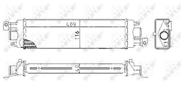 Radiador de admisión, intercooler NRF B.V. ref. 30038