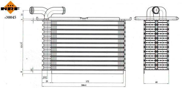 Radiador de admisión, intercooler NRF B.V. ref. 30045
