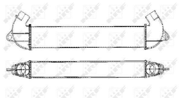 Radiador de admisión, intercooler NRF B.V. ref. 30140A