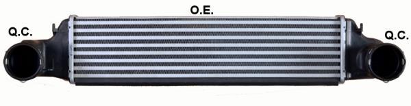 Radiador de admisión, intercooler NRF B.V. ref. 30165