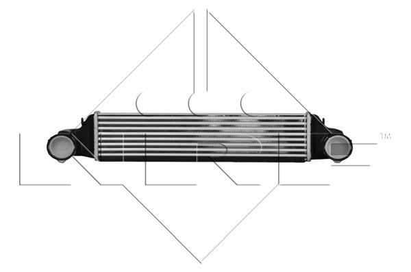 Radiador de admisión, intercooler NRF B.V. ref. 30165