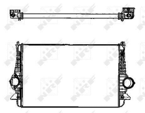 Radiador de admisión, intercooler NRF B.V. ref. 30166