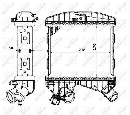 Radiador de admisión, intercooler NRF B.V. ref. 30177