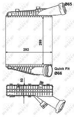 Radiador de admisión, intercooler NRF B.V. ref. 30178