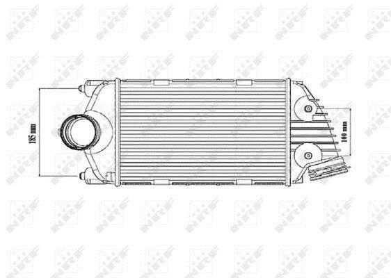 Intercooler, échangeur (Refroidisseur d'air) NRF B.V. 30186