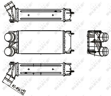 Radiador de admisión, intercooler NRF B.V. ref. 30191