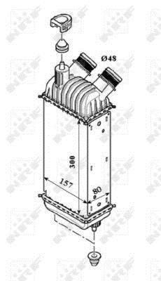 Radiador de admisión, intercooler NRF B.V. ref. 30193