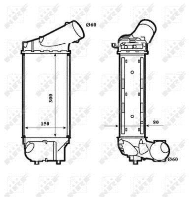 Radiador de admisión, intercooler NRF B.V. ref. 30195