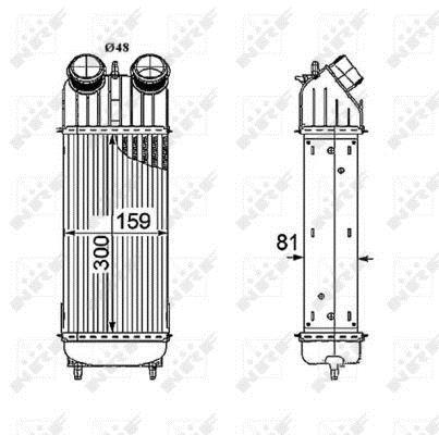 Radiador de admisión, intercooler NRF B.V. ref. 30196