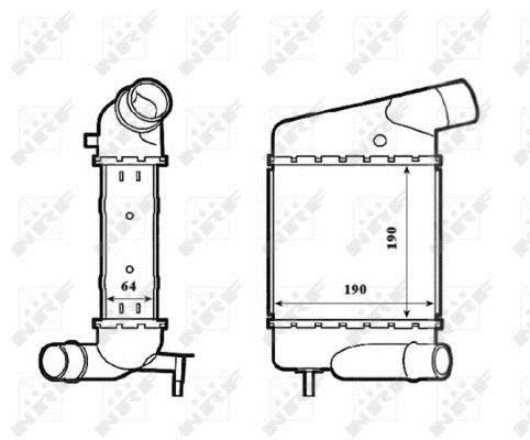 Radiador de admisión, intercooler NRF B.V. ref. 30197